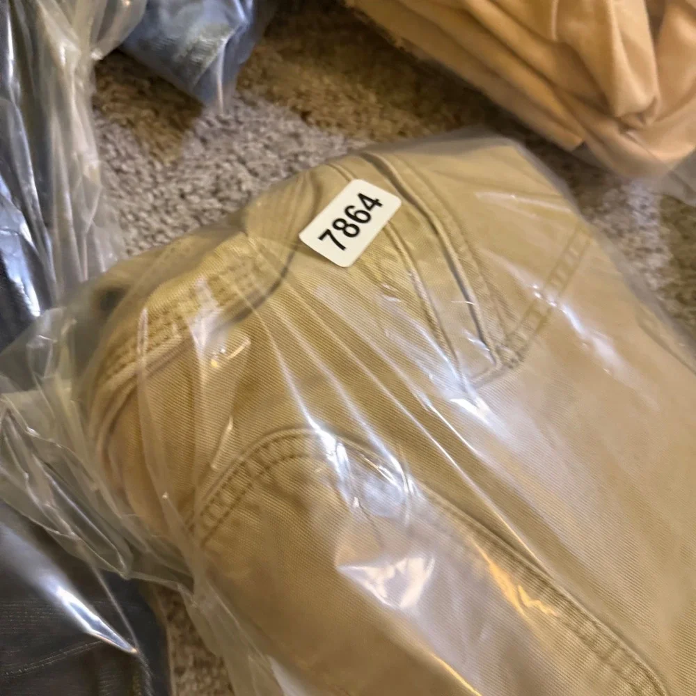 Carhartt Relaxed Fit Carpenter Pants Tan Khaki Canvas Mens 36x32 Workwear